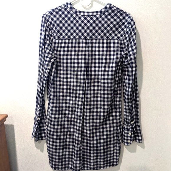 Merona plaid shirt size medium blue/white - Picture 2 of 3